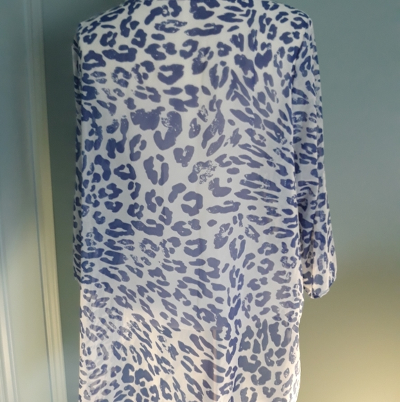 Sheer Leopard Print Tunic Bathing suit Cover - Picture 3 of 9